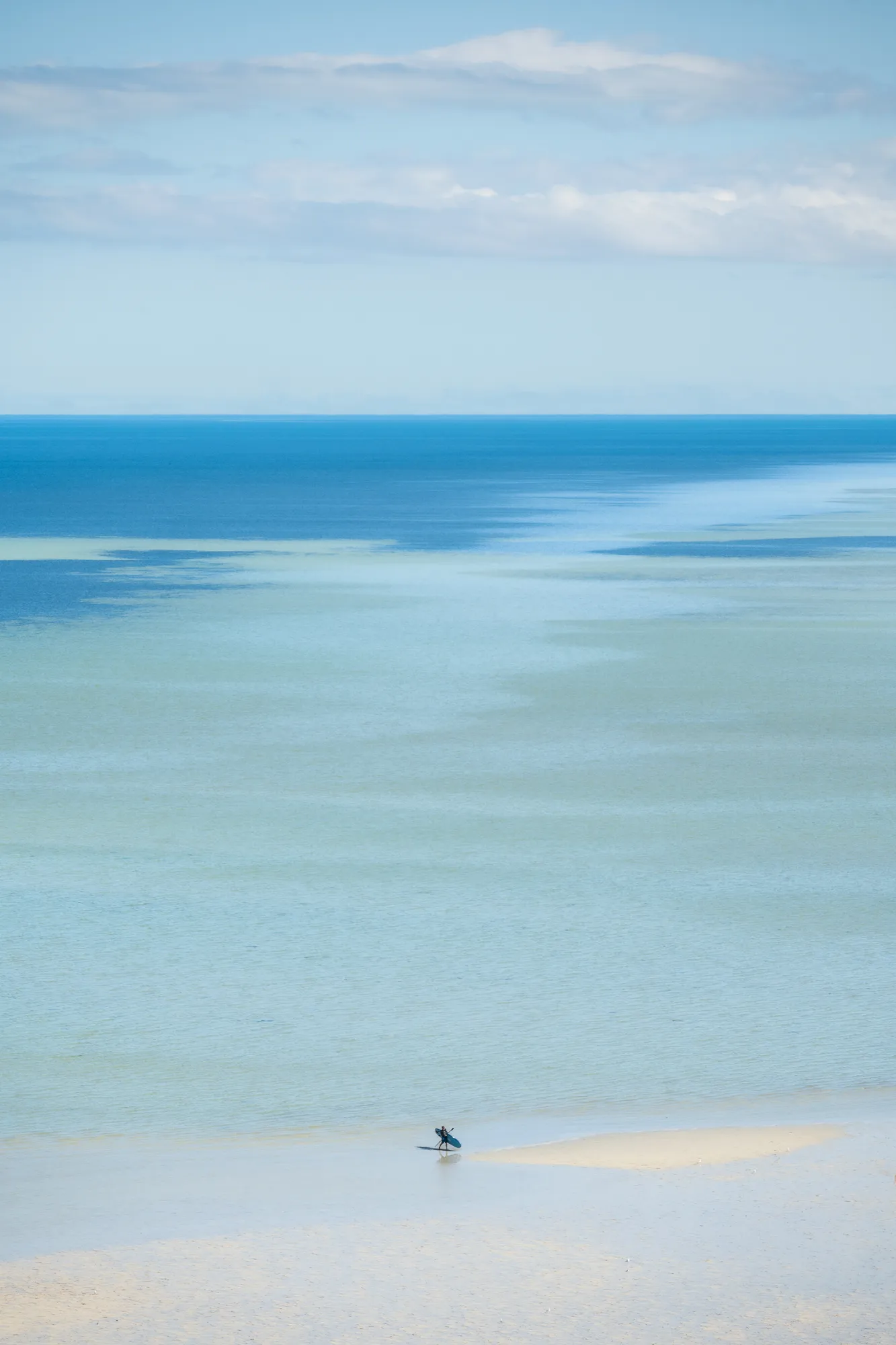 Surfeur, bandes turquoise, Hummock Hill Lookout